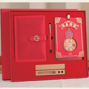 马上暴富套装-十四张多功能特种精雕木座台历