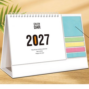 2027-创意简约便签式台历