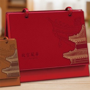 故宫风华-十三张皮架工艺台历